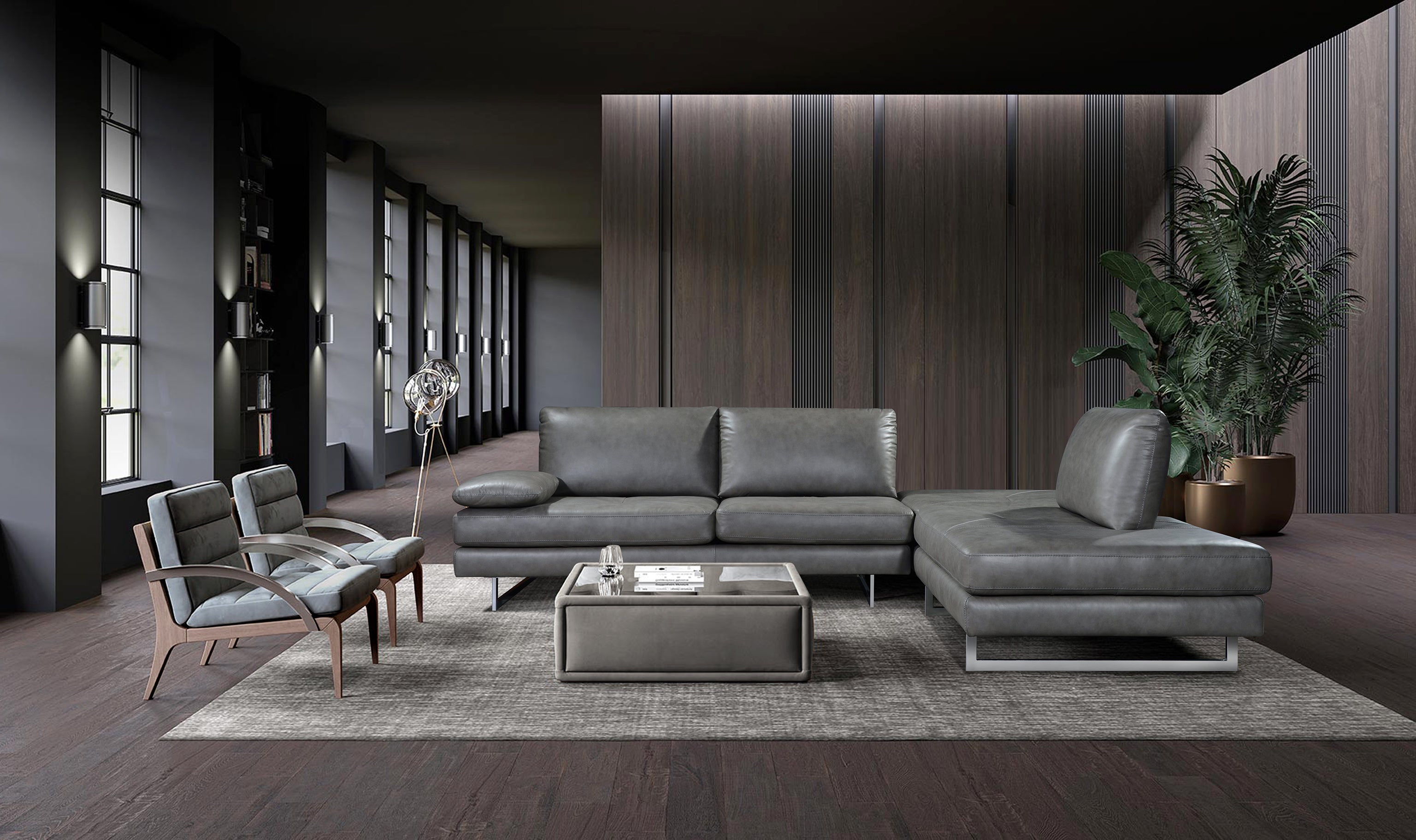 DAY NIGHT Sectional Sofa in Leather by Castilla