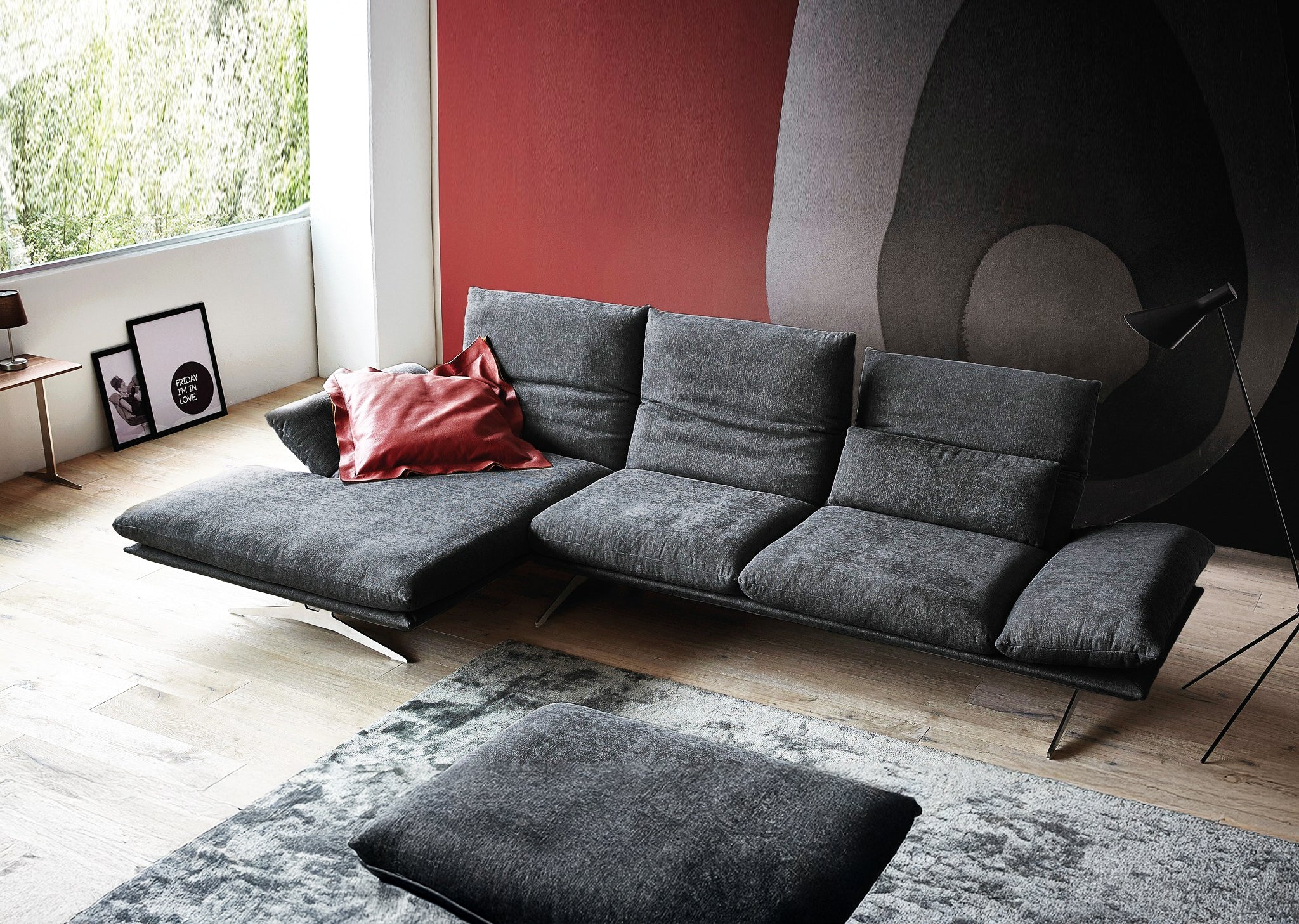 FRANCIS Sectional Sofa in Fabric by Koinor