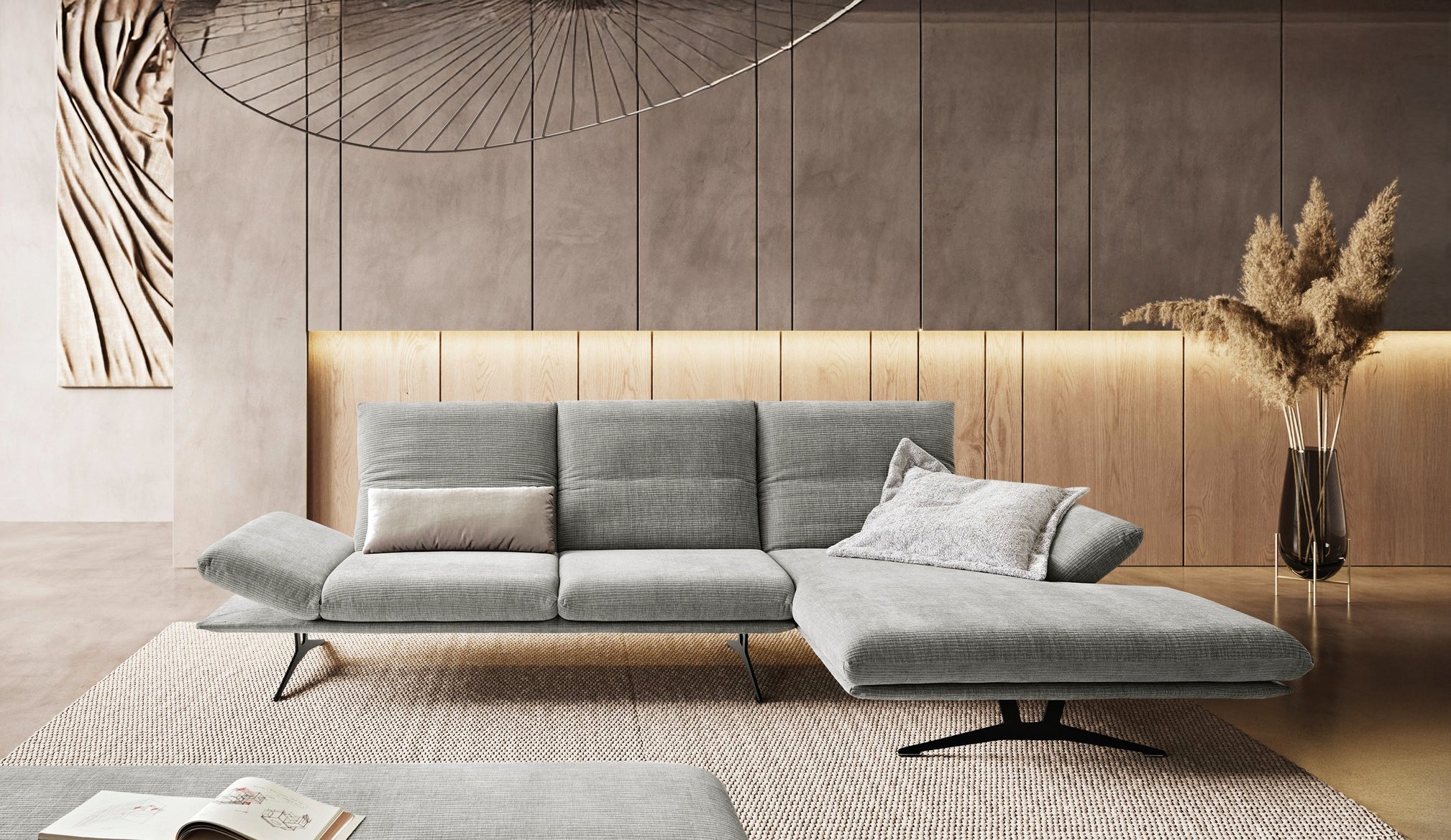 FRANCIS Sectional Sofa in Fabric by Koinor