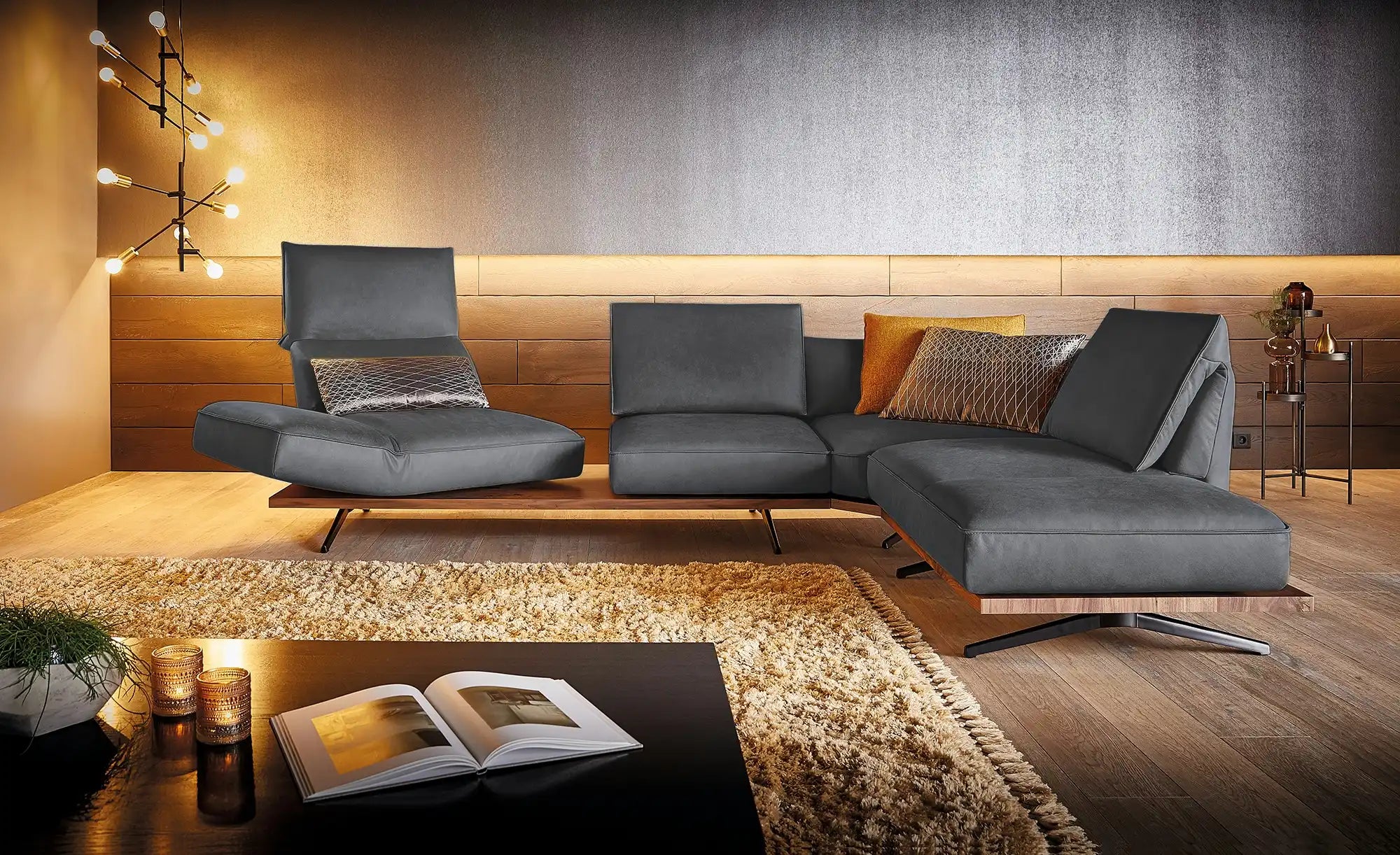 PHOENIX Sectional Sofa in Leather by Koinor